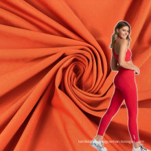 eco friendly 4 way stretch polyester spandex recycled fabric with one side brushed